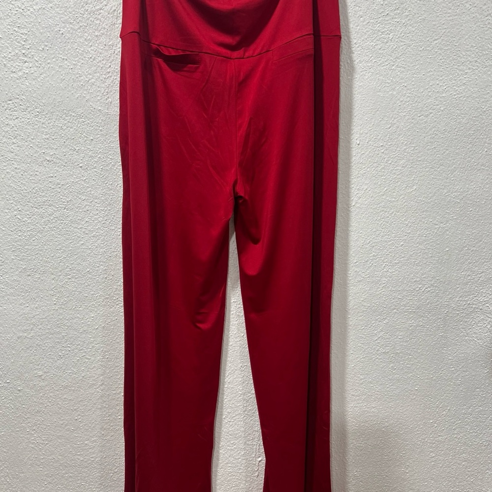 AROLINA  Red stretch yoga Women's Pants wide‎ leg gym. - Picture 6 of 16